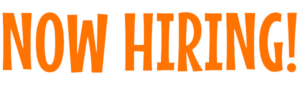 Now Hiring text