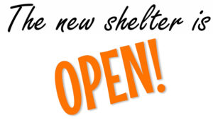 The New Shelter Is Open!