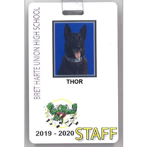 K9 Thor employee badge 2019