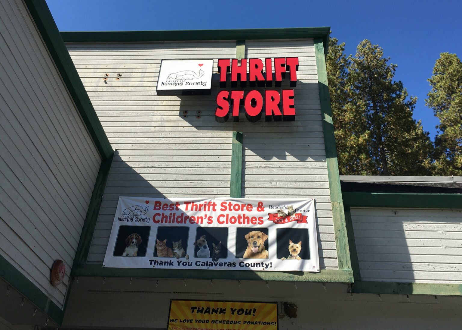 CHS Thrift Store In Arnold, California Calaveras Humane Society