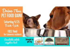Pet Food Drive Through on Saturday