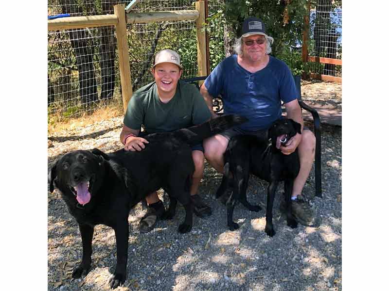 Everest (left) with Blackie adopted August 2020