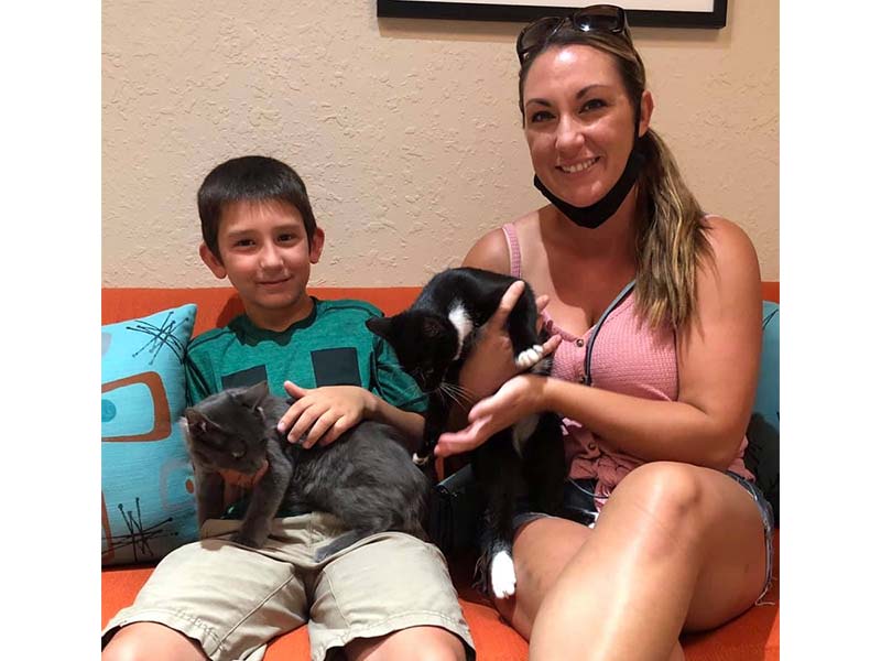 Tobias and Madds cats adopted August 2020