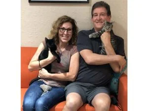 Spot and Leaf cats adopted October 2020
