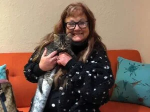 Tinsel cat adopted December 2020