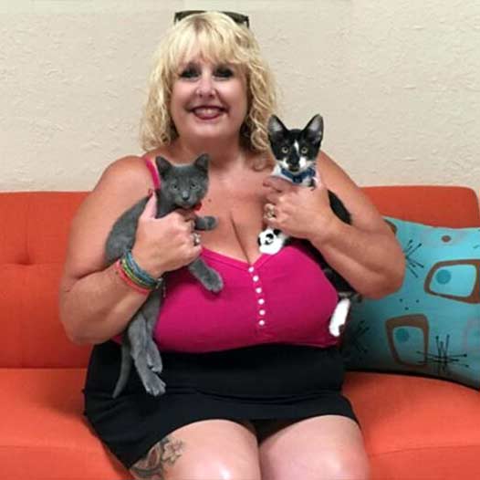 Houdini and Spock cats adopted July 13 2019